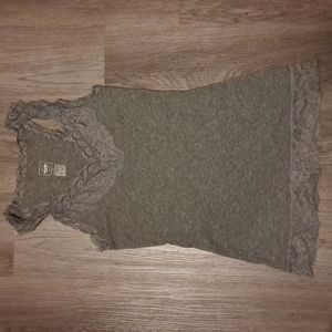 Tank with lace